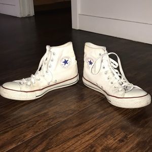 All Star white converse sneakers